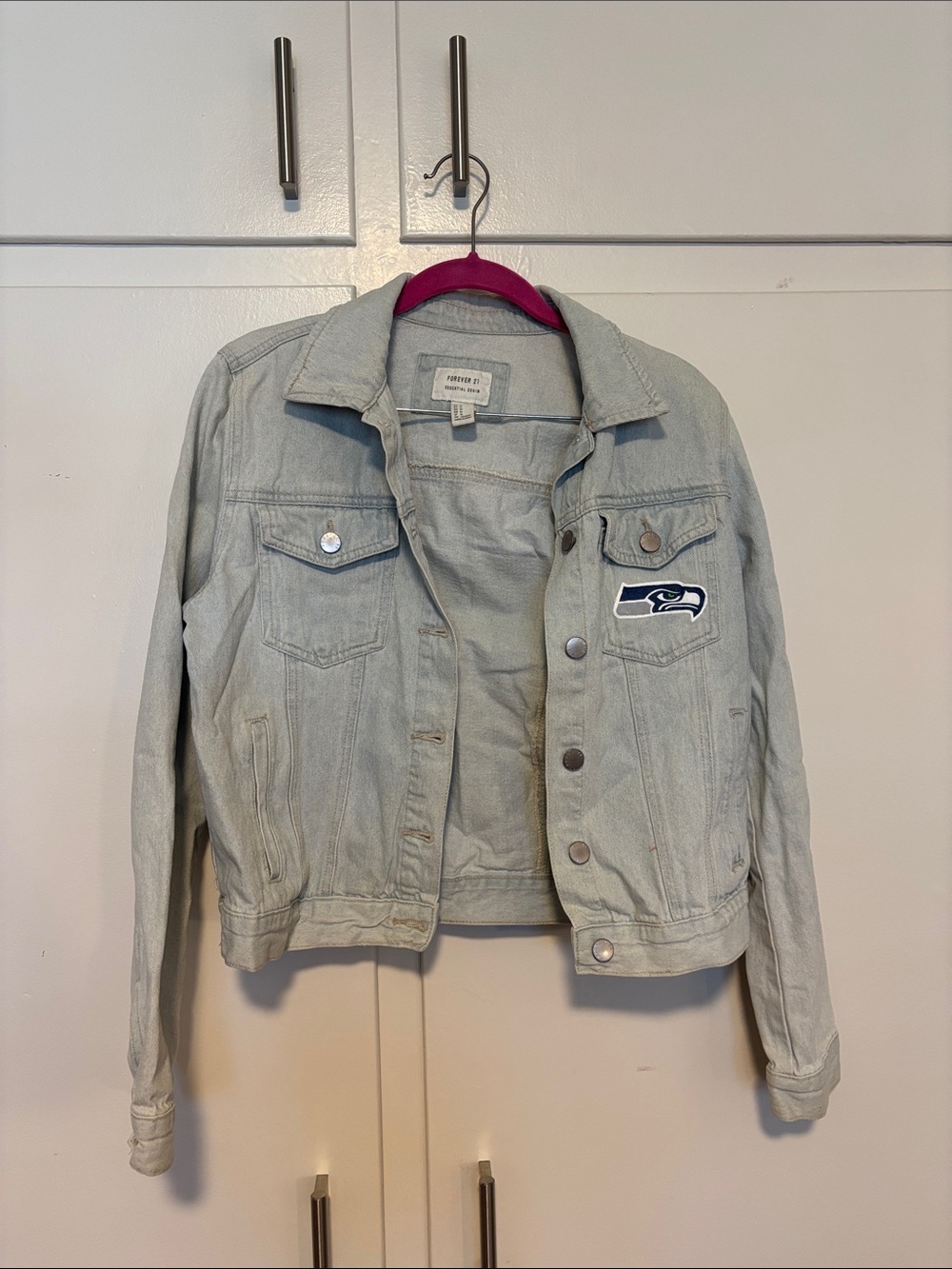 Custom Seattle Seahawks denim jacket